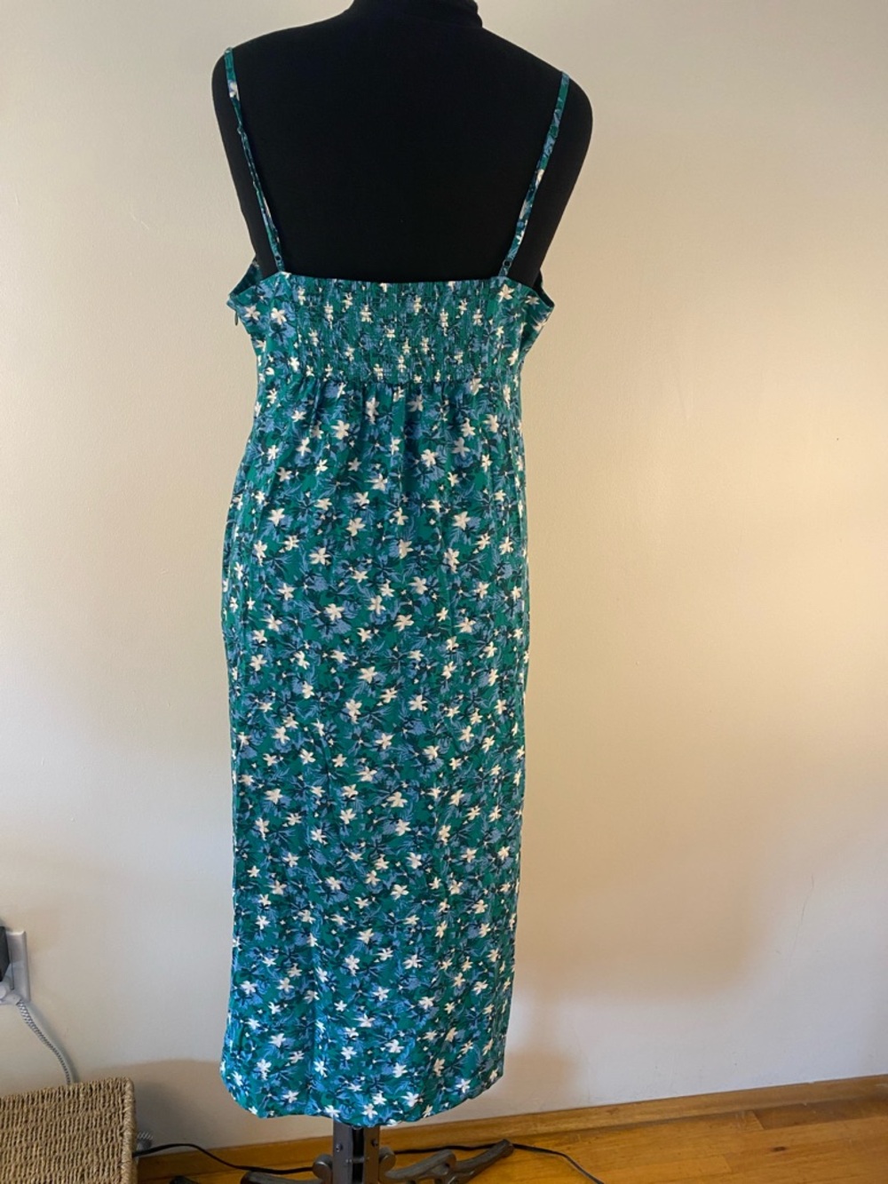 Green Floral A-Line Maxi Skirt - Picture 4 of 14